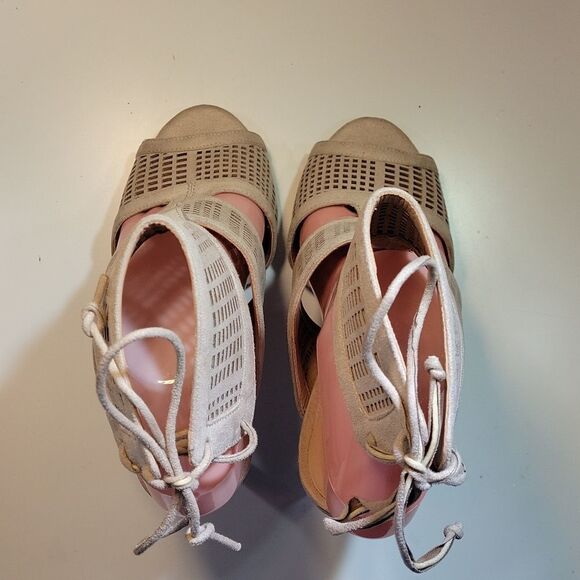 CALL IT SPRING SUEDE GLADIATOR STYLE HIGH HEEL STILETTOS ROUND TOE SANDAL - Picture 5 of 15